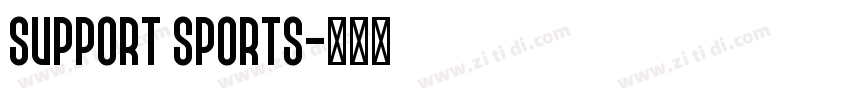 Support Sports字体转换